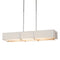 Exos Long Rectangular Pendant Light  option Sterling