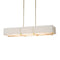 Exos Rectangular Pendant Light  option Modern Brass