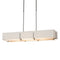 Exos Rectangular Pendant Light  option Natural Iron