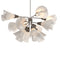 Mobius 12 Light Pendant Light  option Bronze