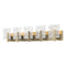 Arc Bathroom Vanity Light  option 5 Lights