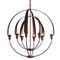 Cirque Double Chandelier  option Bronze