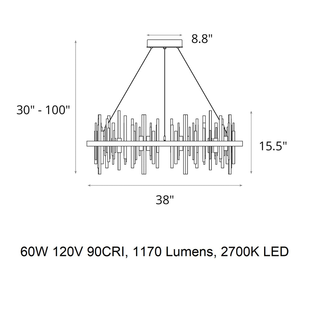 Cityscape Circular LED Pendant Light