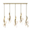 Mika Linear Pendant Light  option Modern Brass