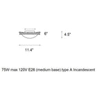 Moonband Flush Mount