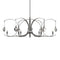 Optic Oval Pendant Light  option Dark Smoke