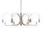 Optic Oval Pendant Light  option Sterling