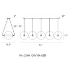 Otto Sphere Multi-Light Pendant Light