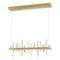 Solitude LED Pendant Light  option Modern Brass