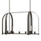Triomphe Linear Pendant Light  option Dark Smoke