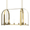 Triomphe Linear Pendant Light  option Modern Brass