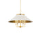 Clivedon Chandelier  option Aged Brass / Off White