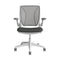 Diffrient World Upholstered Task Chair  option White / Pinstripe Silver Mesh / Oxygen Revive