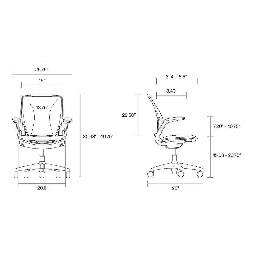 Diffrient World Upholstered Task Chair