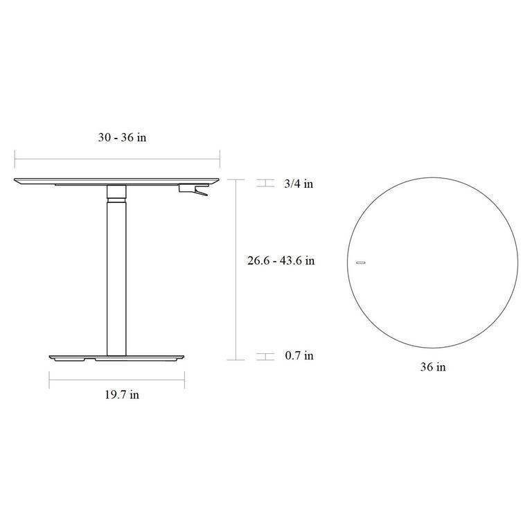 Humanscale Float Gather Round Table - 2Modern