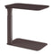 Float Micro Adjustable Side Table  option Garnet Burgundy Natural Linoleum / Garnet Burgundy