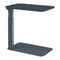 Float Micro Adjustable Side Table  option Slate Blue Natural Linoleum / Slate Blue