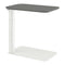 Float Micro Adjustable Side Table  option Vapor Gray Natural Linoleum / Cloud White
