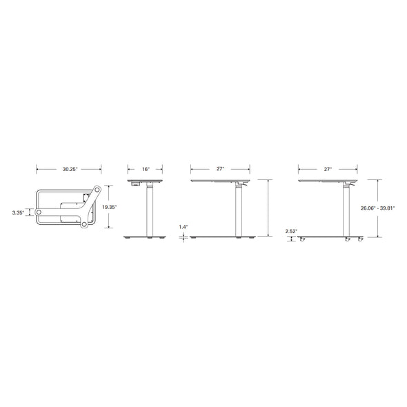 Humanscale Flip Table Humanscale Float Mini Table - 2Modern