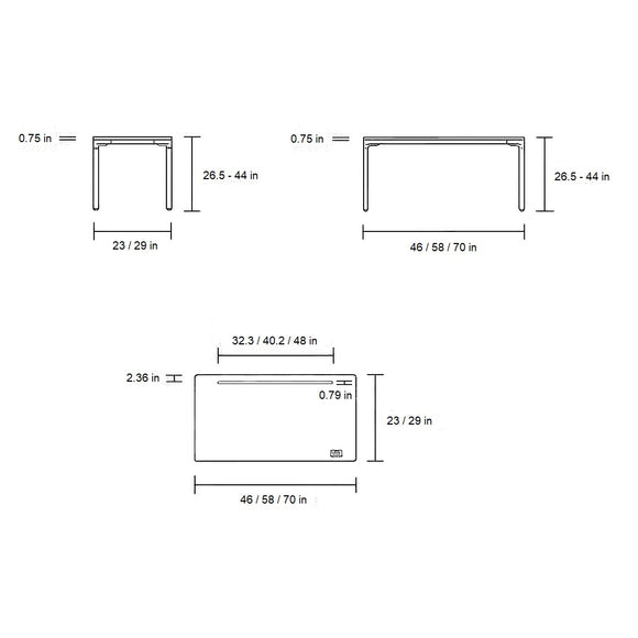 Float Quattro Work Desk