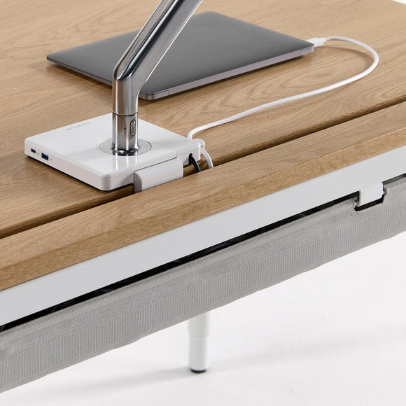 Float Quattro Work Desk with Cable Manager
