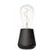 One Outdoor Portable Table Lamp  option Black Wood
