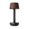 Two Outdoor Portable Table Lamp  option Black / Brown Linen