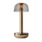 Two Outdoor Portable Table Lamp  option Gold Smoked