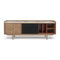 Bowie TV Stand  option 3 Drawers / Center Glass Door / Right Open Compartments
