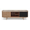 Bowie TV Stand  option 3 Drawers / Center Open Compartments / Right Glass Door