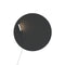 Piazza Round LED Wall Sconce  option Black