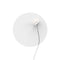 Piazza Round LED Wall Sconce  option White