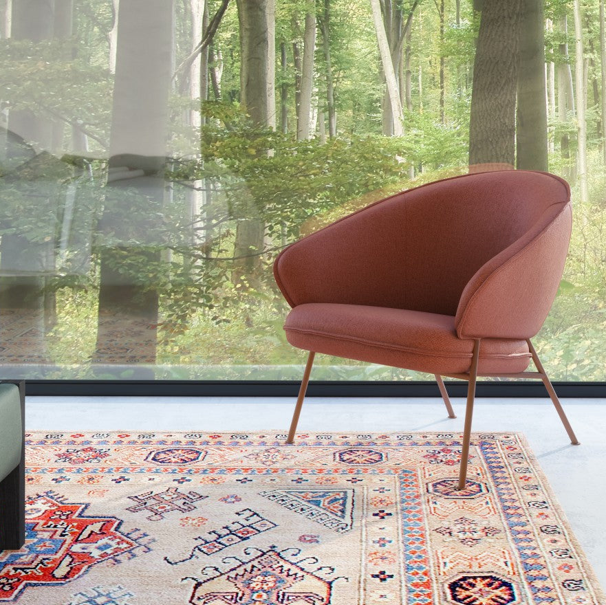Wolfgang Lounge Armchair with Metal Leg