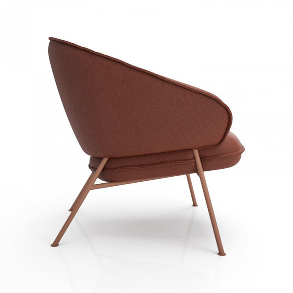 Wolfgang Lounge Armchair with Metal Leg