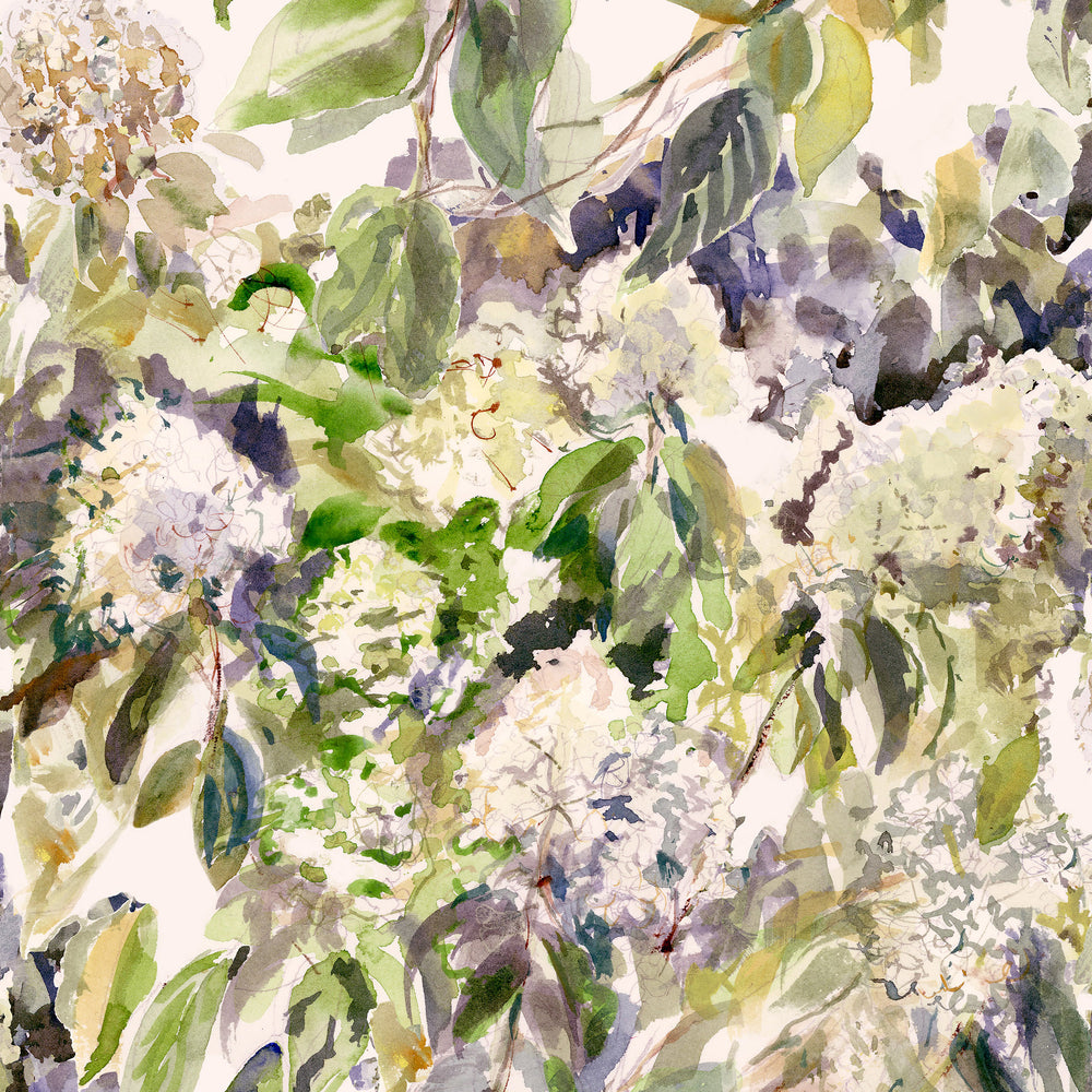 Hydrangea Garden Wallpaper Sample Swatch