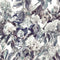 Hydrangea Garden Wallpaper Sample Swatch  option Goshenite / Vinyl Grasscloth Type II