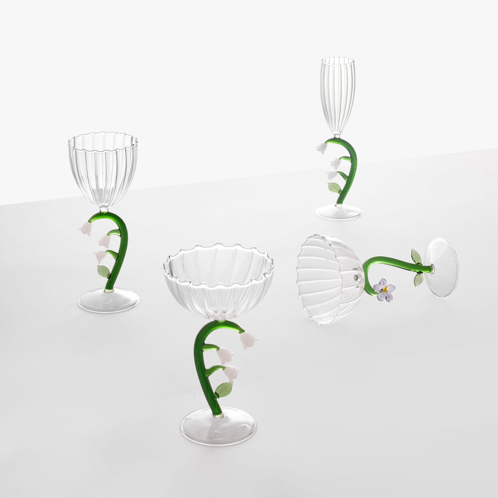 Botanica Optical Stemmed Glass (Set of 6)