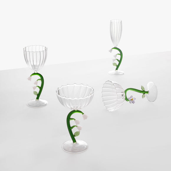 Botanica Optical Stemmed Glass (Set of 6)