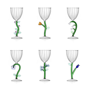 Botanica Optical Stemmed Glass (Set of 6)