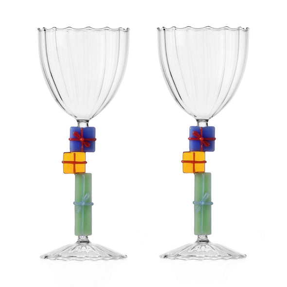 Christmas Tales Gifts Stemmed Glass (Set of 2)