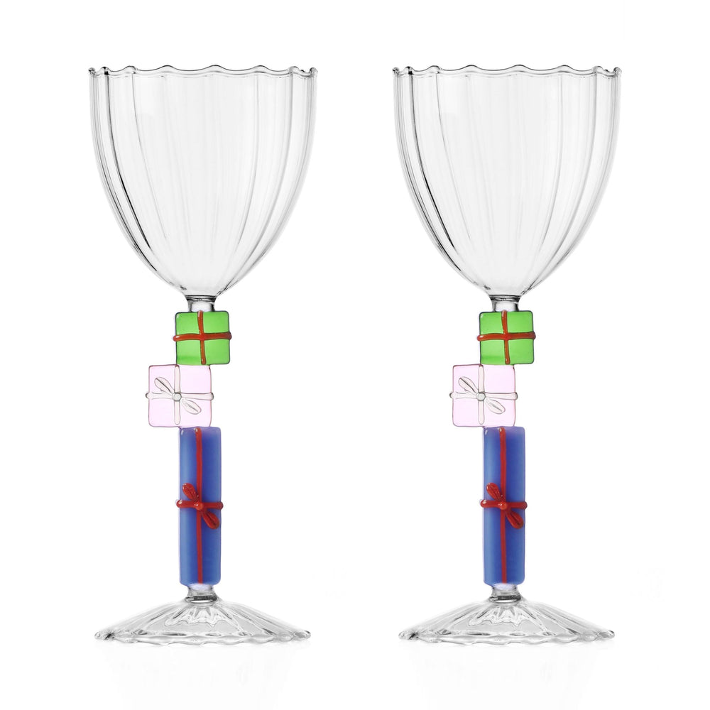 Christmas Tales Gifts Stemmed Glass (Set of 2)
