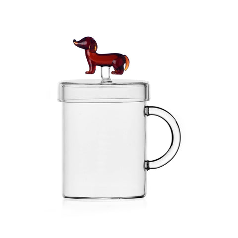 Dogs Dachshund Mug with Lid