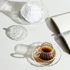 Folk Coffee Cup with Saucer (Set of 2)