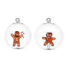Nutcracker Gingerbread Ball Ornament (Set of 2)