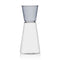 High Rise Pitcher  option Clear/Smoke / Large: 9.1 in height