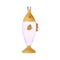 Marine Garden Fish Glass Bottle  option Pink/Orange