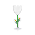 Spring Varietal Floral Stemmed Glass (Set of 6)