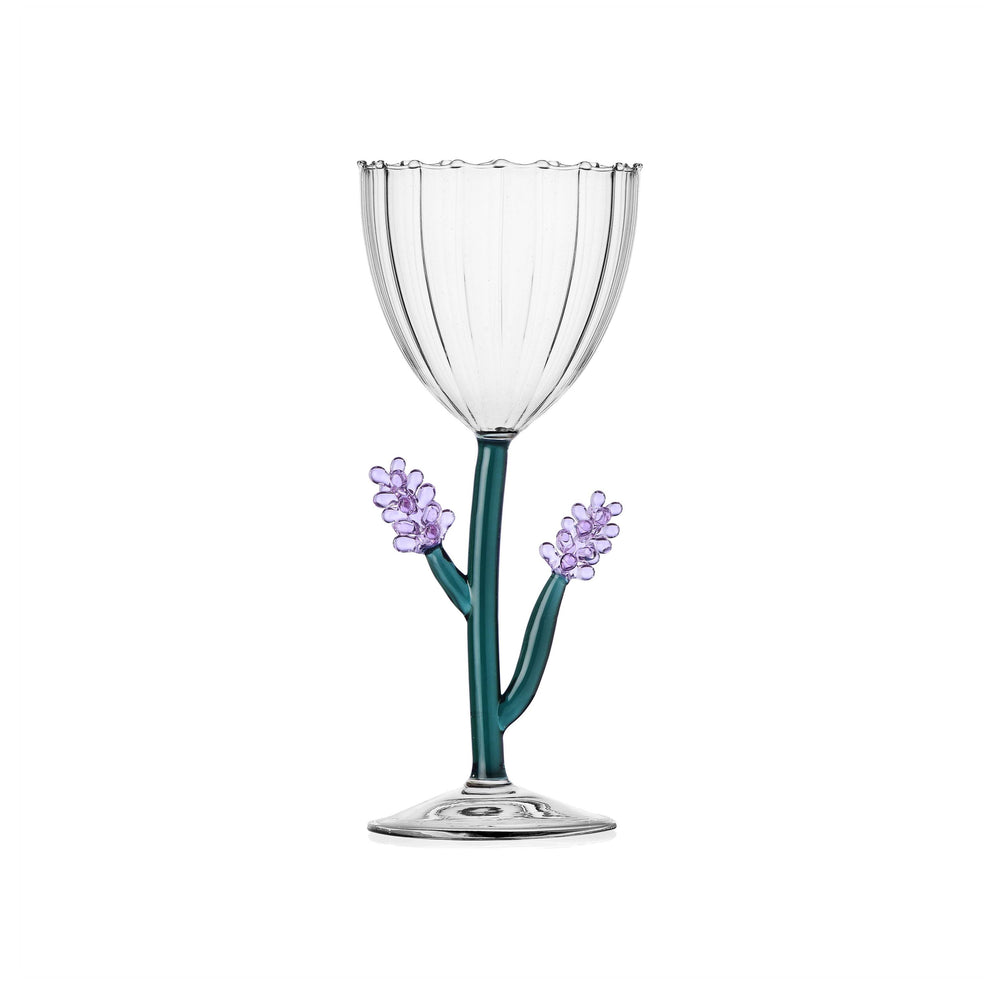 Spring Varietal Floral Stemmed Glass (Set of 6)