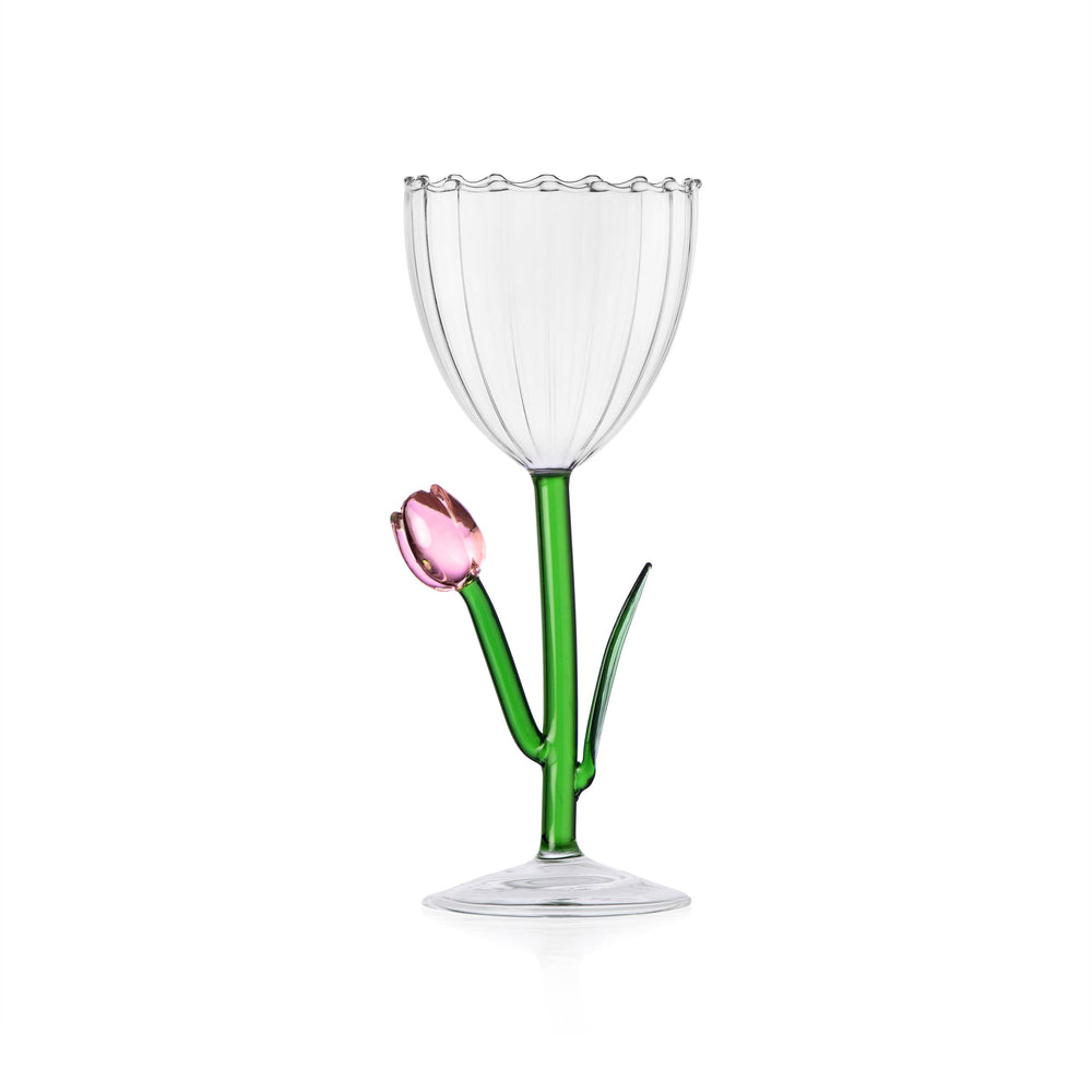 Spring Varietal Floral Stemmed Glass (Set of 6)