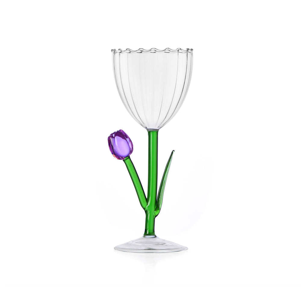 Spring Varietal Floral Stemmed Glass (Set of 6)